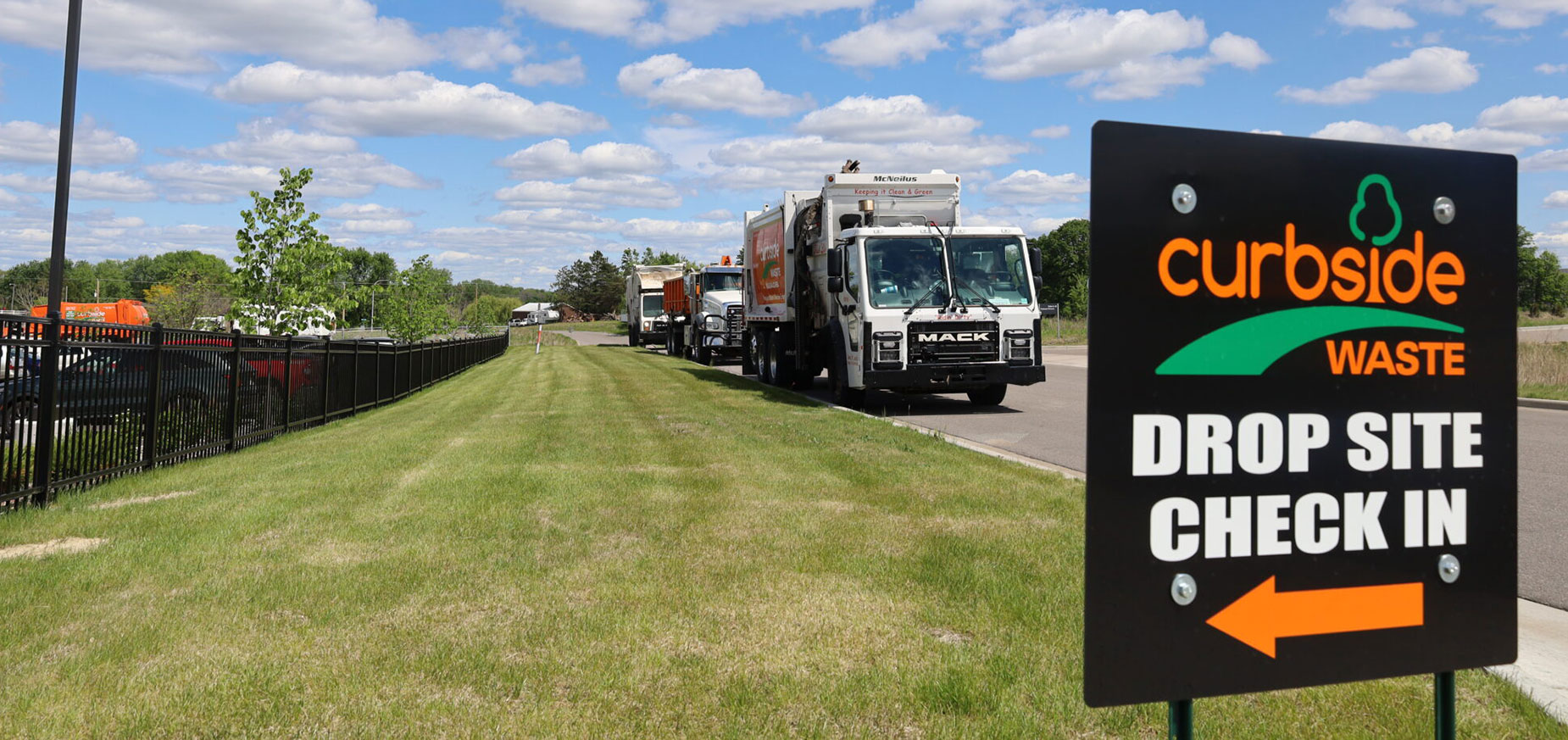 Curbside waste drop off sites