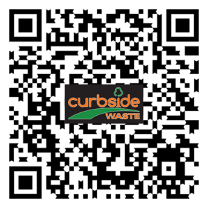 Scan to download the Curbside Waste app for iPhone